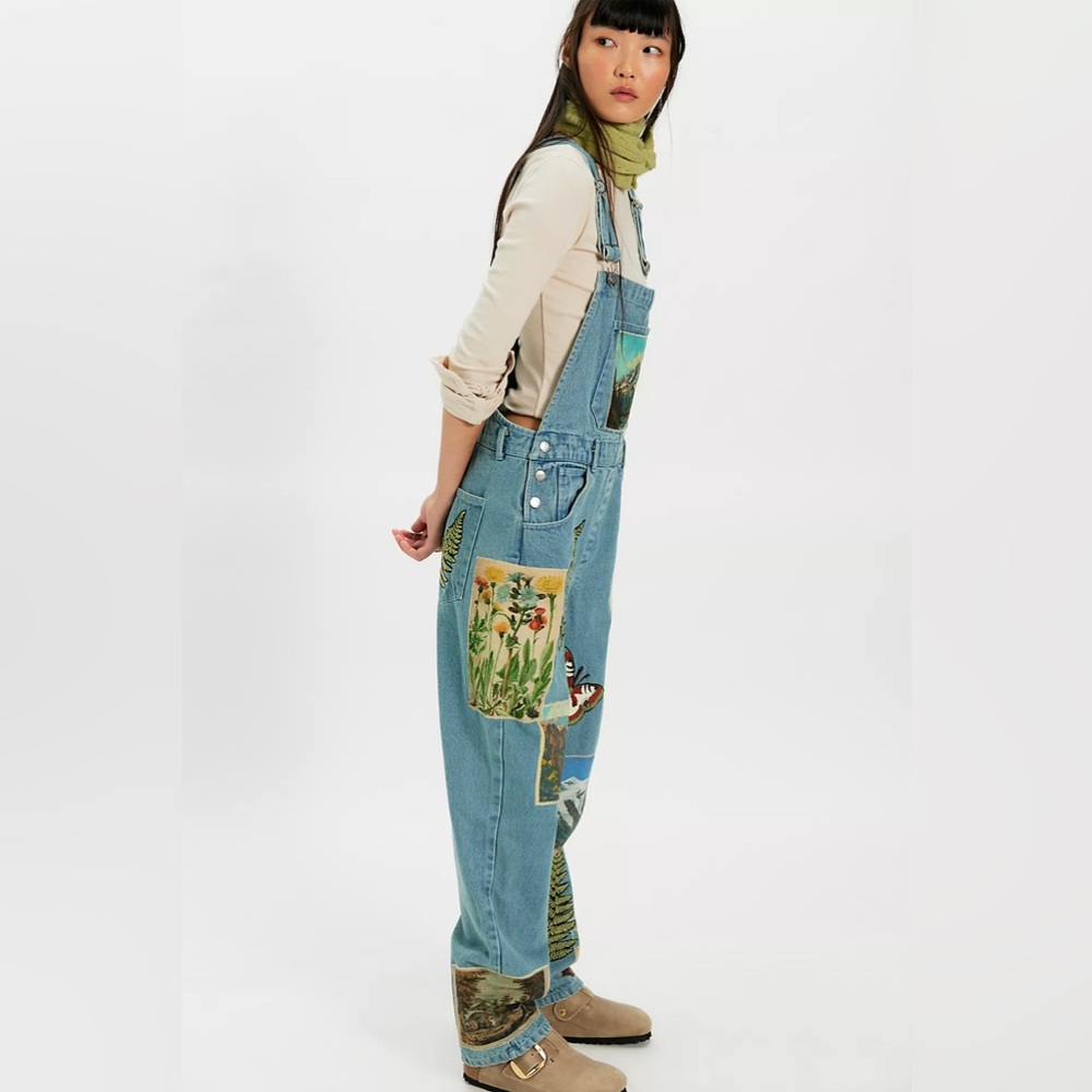 $298! Free People x Denim And Bone Roadtrip Overalls Small NEW - Picture 4 of 4